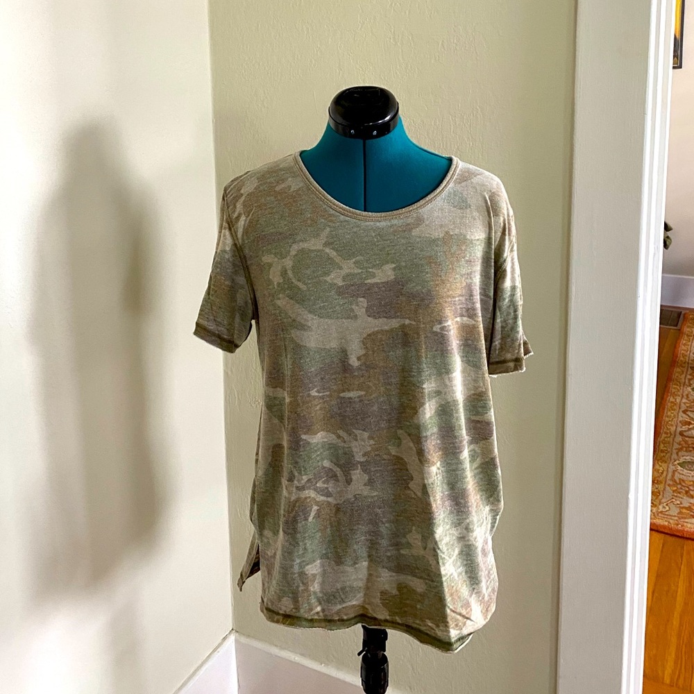 Free People Camo T-Shirt
